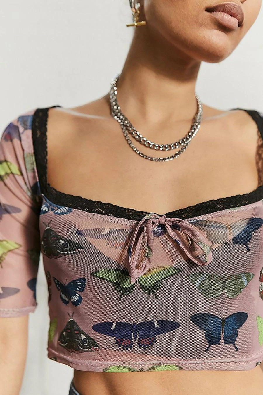 New Girl Order MESH BUTTERFLY TOP Tops 2 New Girl Order MESH BUTTERFLY TOP Tops