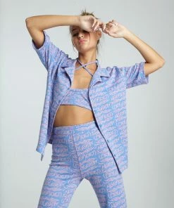 New Girl Order NEW IN TATTOO JACQUARD SHIRT