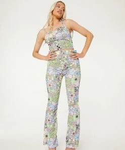 New Girl Order FLOWER POWER TIE UP STRAPPY TOP 9 New Girl Order FLOWER POWER TIE UP STRAPPY TOP