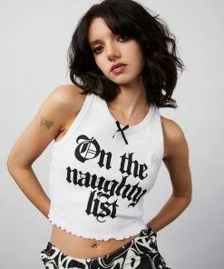 New Girl Order NAUGHTY LIST TANK Tops