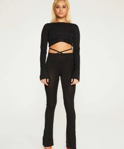 New Girl Order BLACK MESH CROP TOP Tops