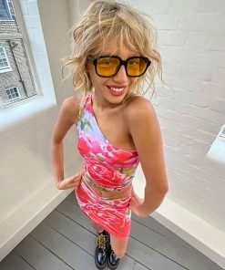 New Girl Order NEW IN ROSE ONE SHOULDER CAMI