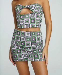 New Girl Order MULTI DOT CROP TOP NEW IN
