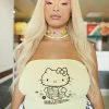 New Girl Order HELLO KITTY BANDEAU CURVE Tops
