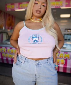 New Girl Order HELLO KITTY CUTE IS A CRIME CAMI CURVE Tops