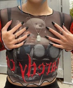 New Girl Order TEDDY MESH TOP