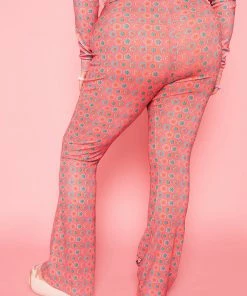 New Girl Order POWERPUFF GIRLS AOP FLARES CURVE - RED