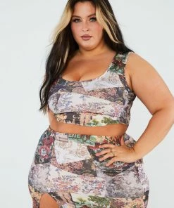 New Girl Order Patchwork Corset Top Curve 7 New Girl Order Patchwork Corset Top Curve