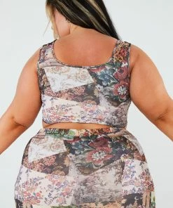 New Girl Order Patchwork Corset Top Curve 8 New Girl Order Patchwork Corset Top Curve