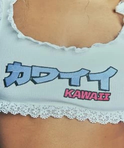 New Girl Order KAWAII RIBBED TRIM CAMI