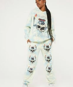 New Girl Order METAL FROM HEAVEN TIE DYE HOODIE Tops