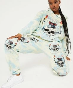 New Girl Order METAL FROM HEAVEN TIE DYE HOODIE Tops