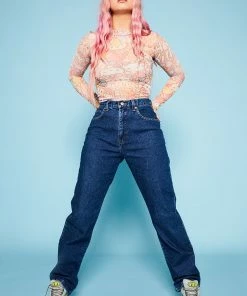 New Girl Order Hello Kitty Contrast Stitch Mesh Top Tops