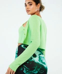 New Girl Order RIB GREEN CAMI 8 New Girl Order RIB GREEN CAMI